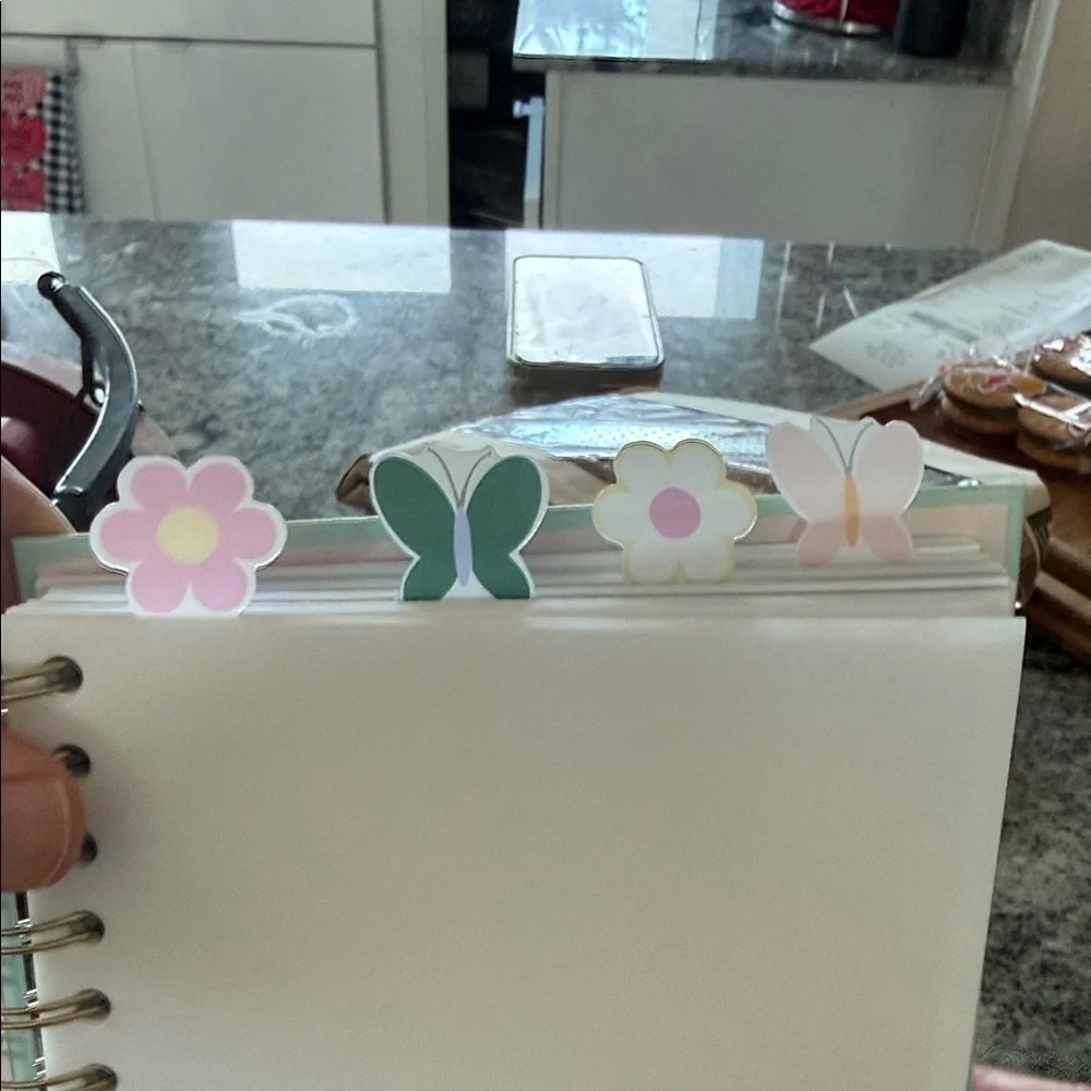 Floral Butterfly Spiral Notebook - Picture 3 of 4